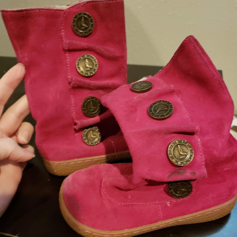Livie and Luca Marchita Girls' Pink Leather boots